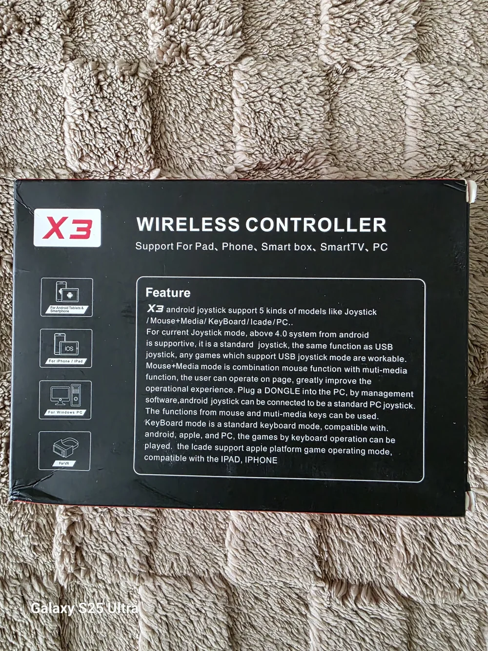 Wireless Game Controller - Black & Red